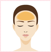 脱毛メニュー お顔(おでこ)